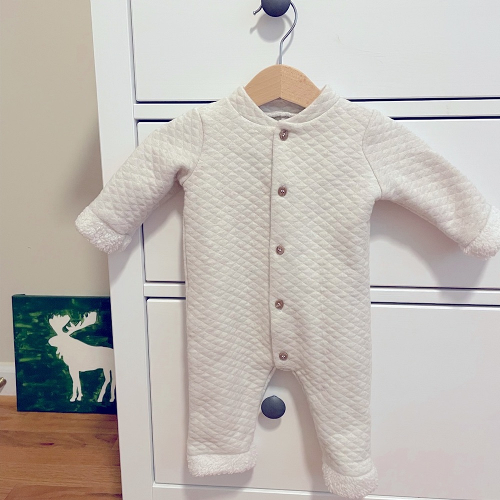 Kyle & Deena Ivory Coverall 0-3 M